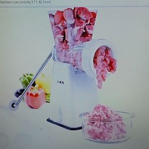 LHS hand crank heavy duty manual meat grinder mincer stainless steel blade NEW…